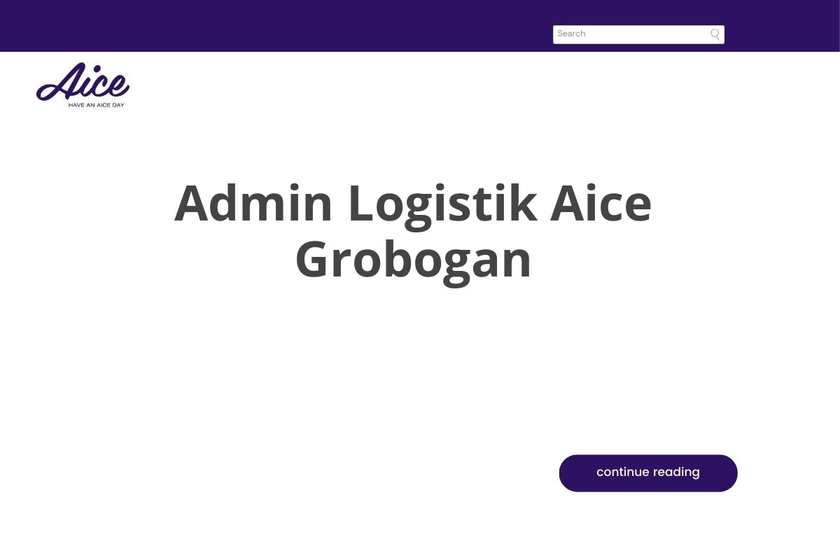 Admin Logistik Aice Grobogan