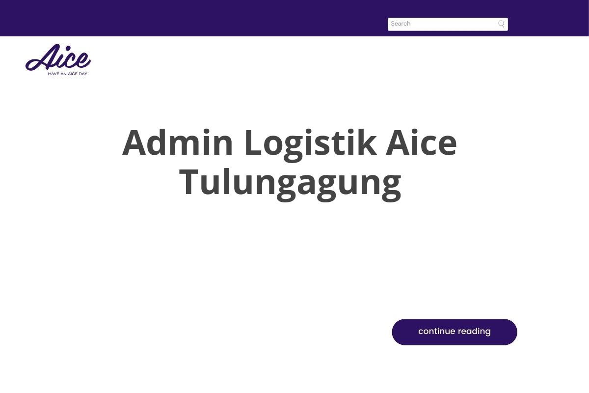 Admin Logistik Aice Tulungagung