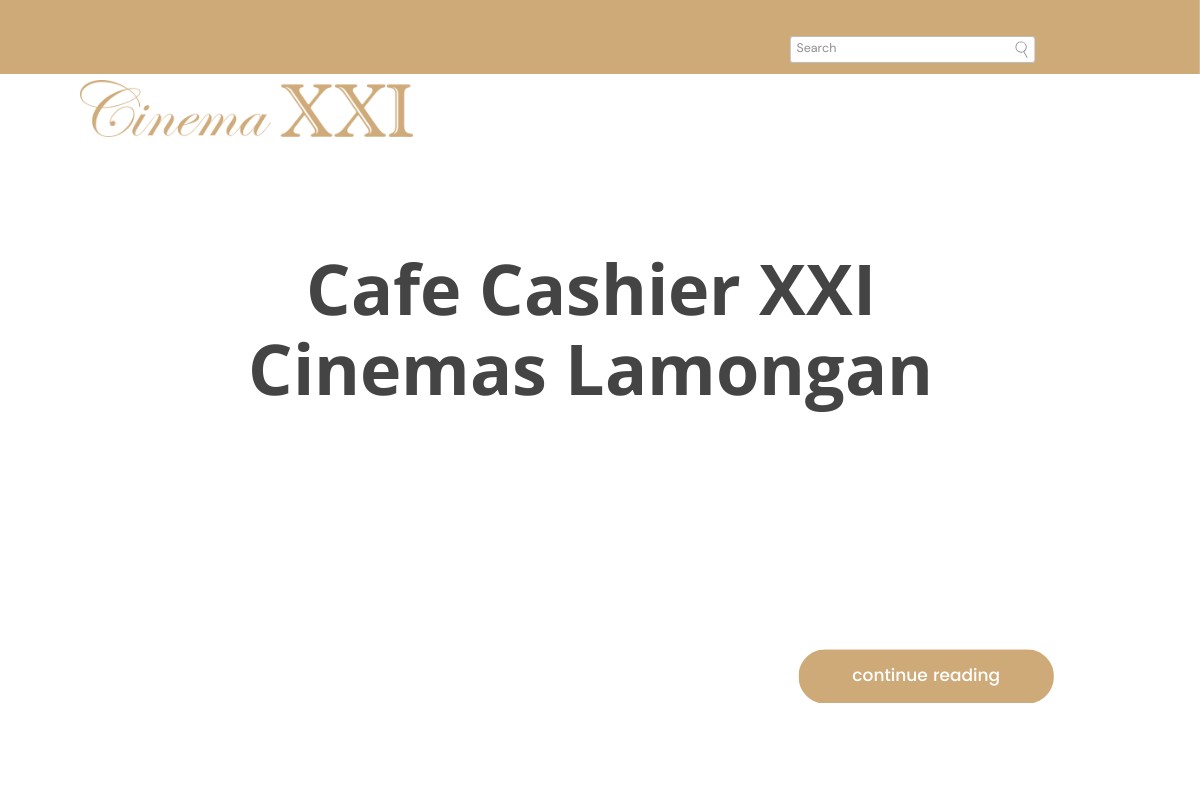 Cafe Cashier XXI Cinemas Lamongan