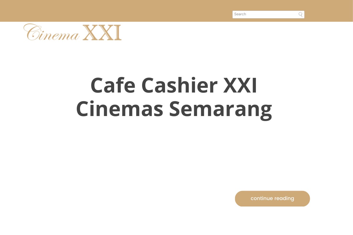 Cafe Cashier XXI Cinemas Semarang