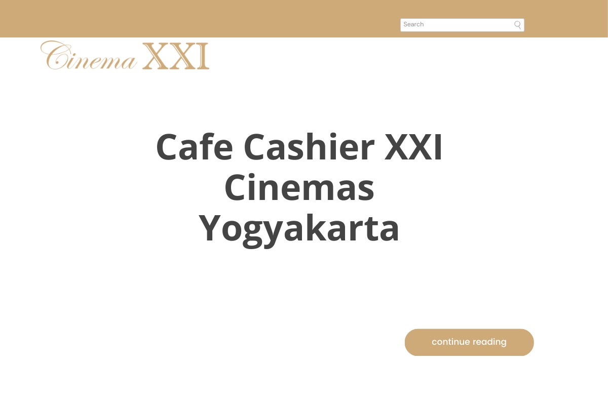 Cafe Cashier XXI Cinemas Yogyakarta