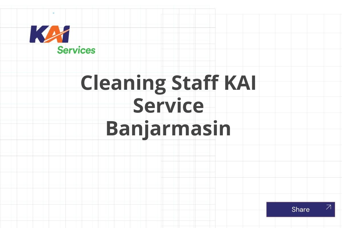 Cleaning Staff KAI Service Banjarmasin