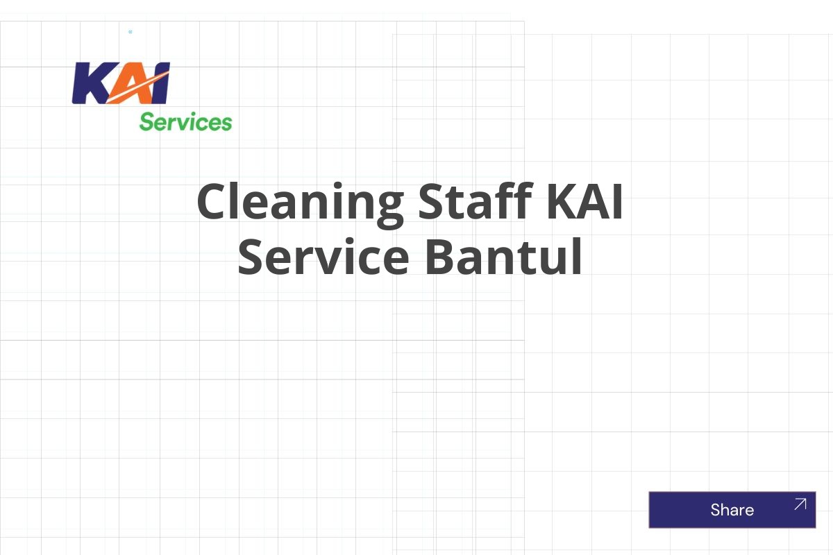 Cleaning Staff KAI Service Bantul