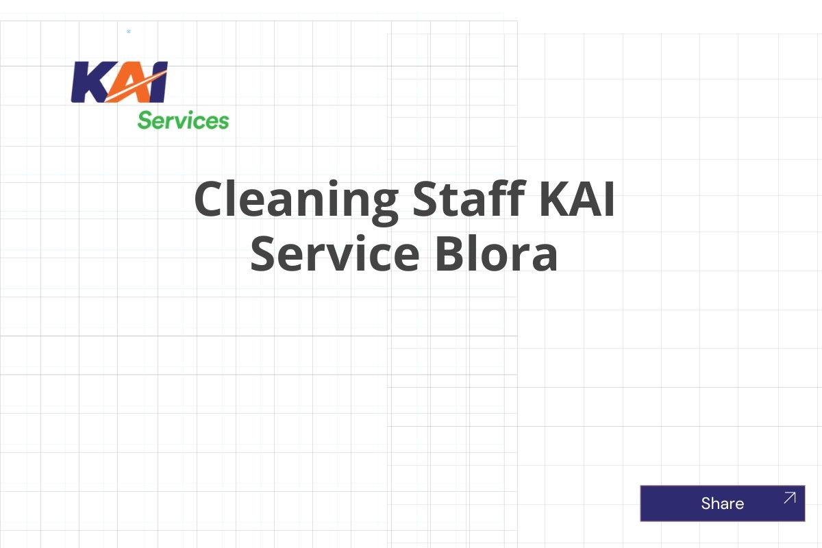 Cleaning Staff KAI Service Blora