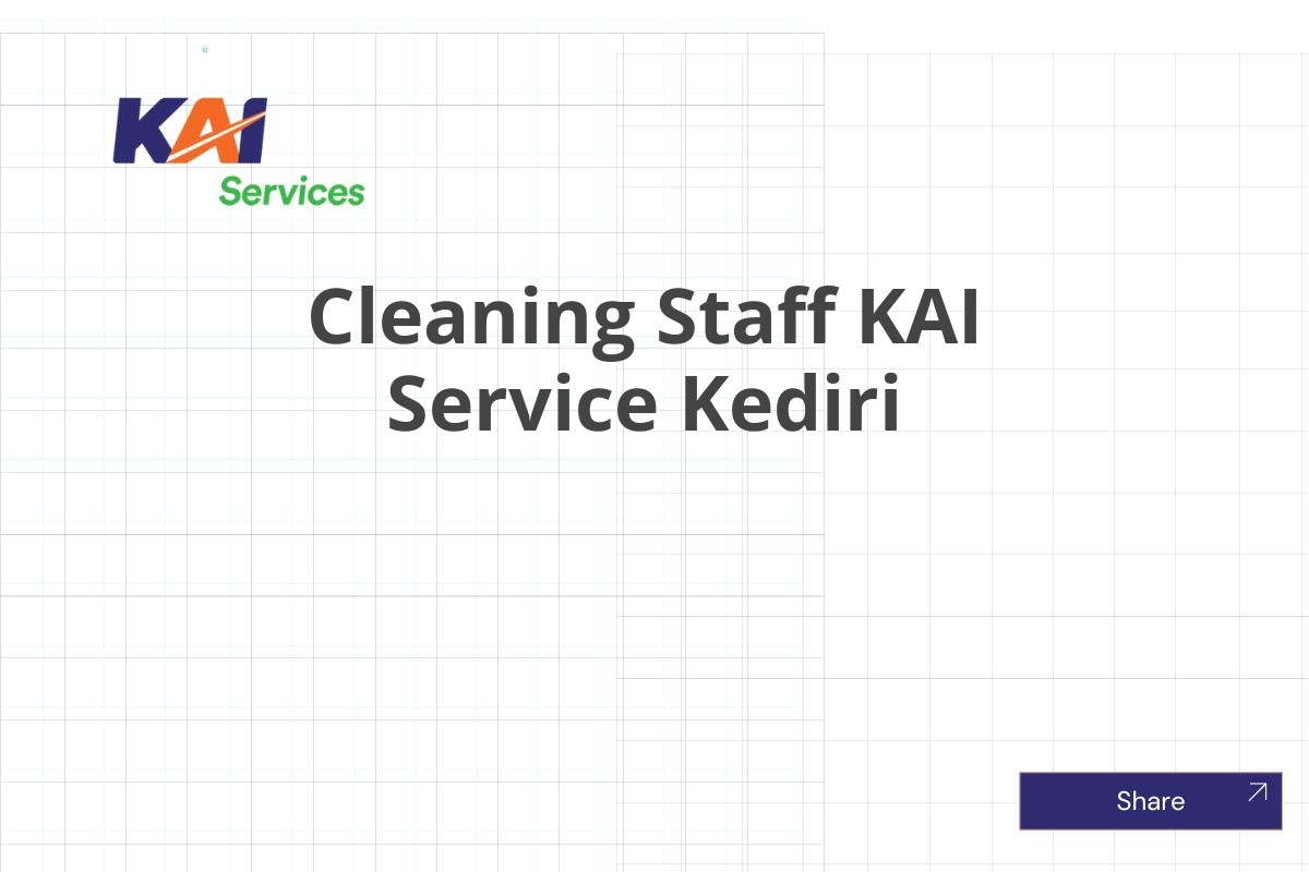 Cleaning Staff KAI Service Kediri