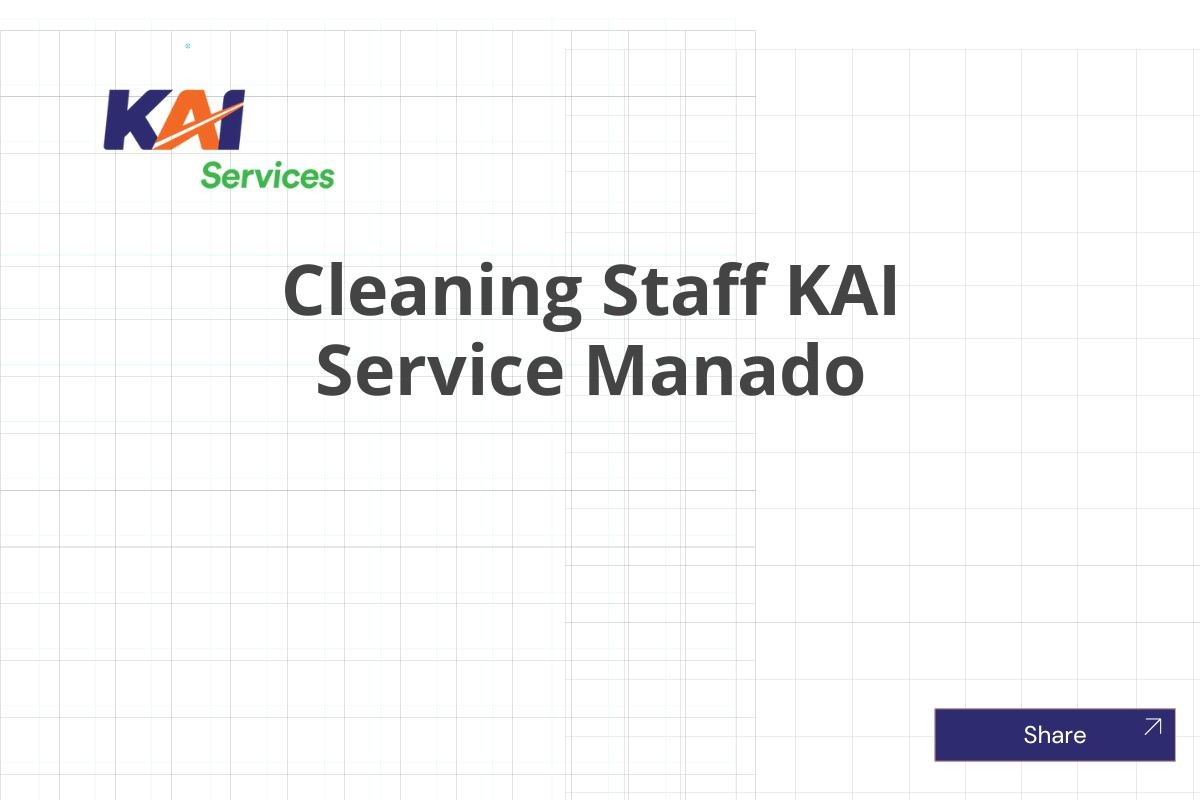 Cleaning Staff KAI Service Manado