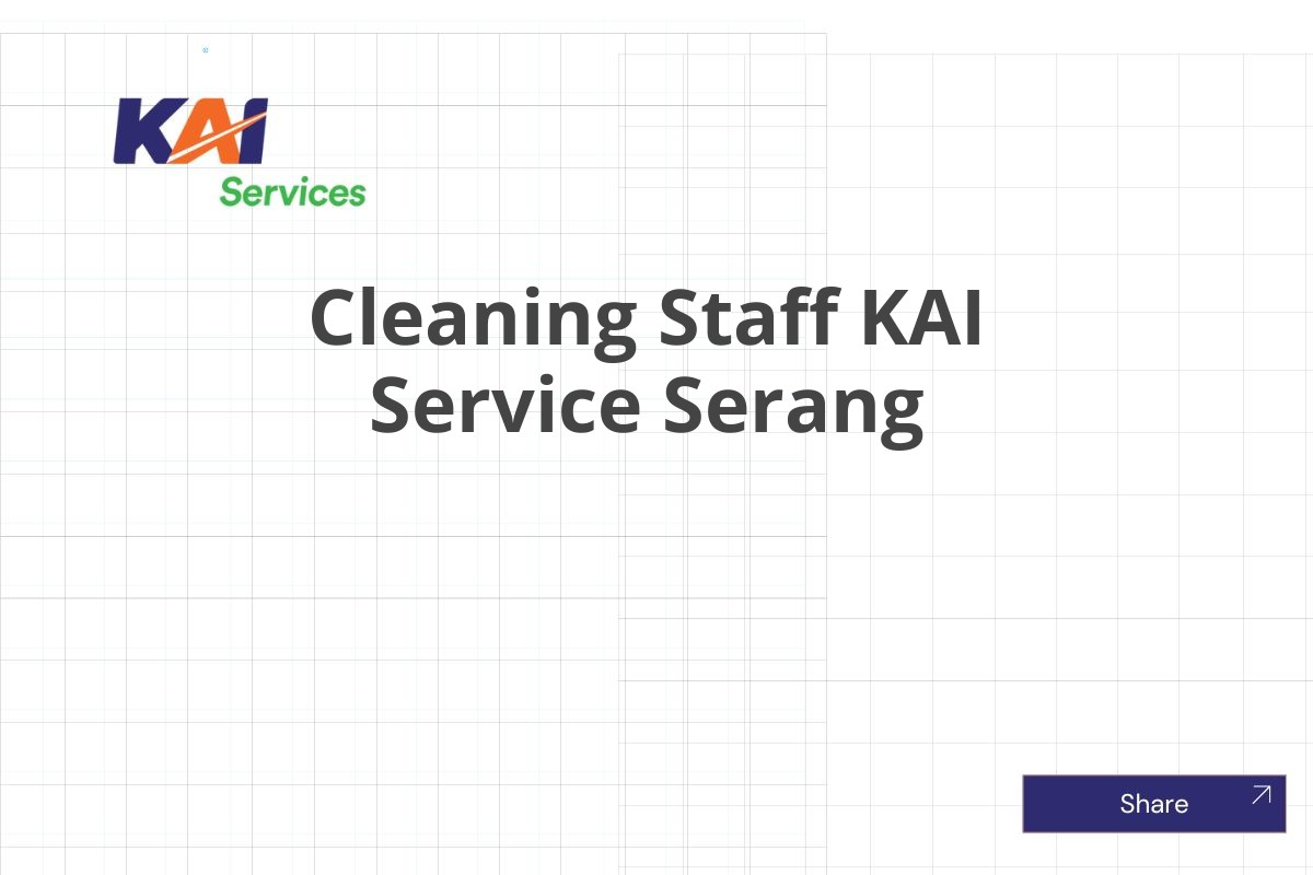 Cleaning Staff KAI Service Serang