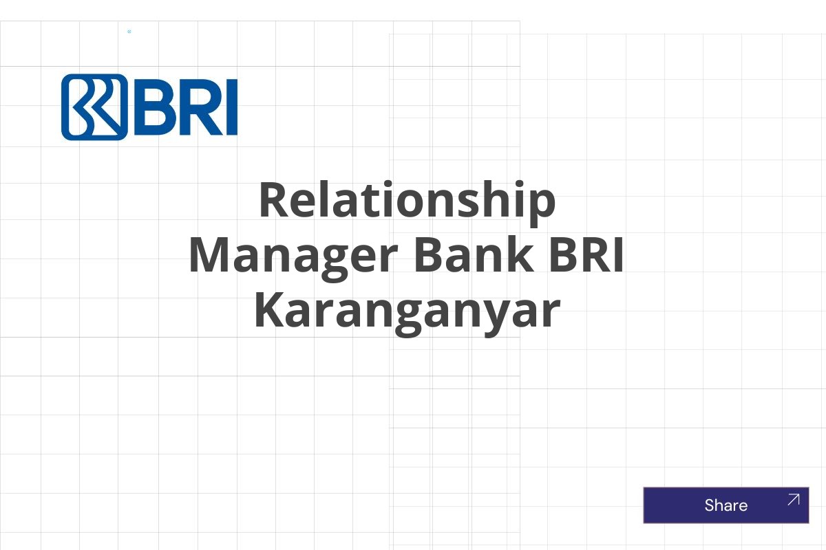 Relationship Manager Bank BRI Karanganyar