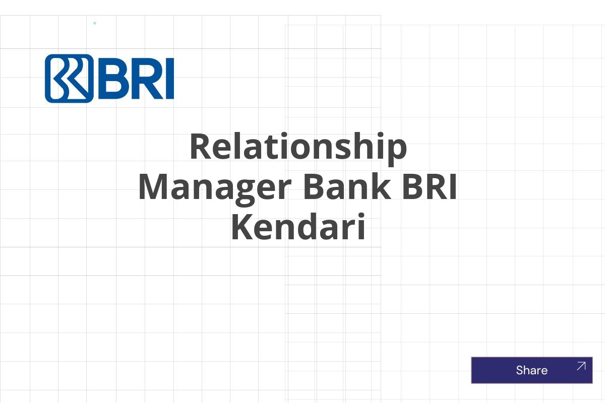 Relationship Manager Bank BRI Kendari