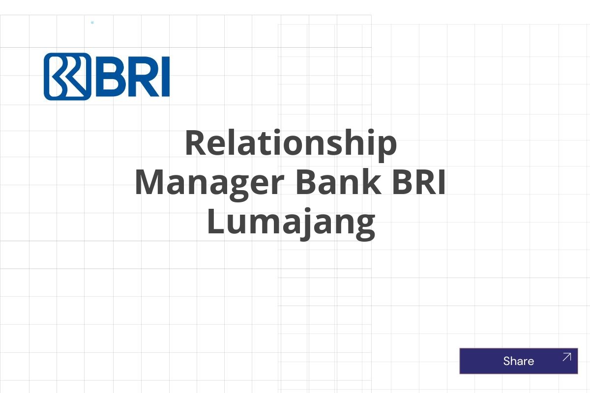 Relationship Manager Bank BRI Lumajang