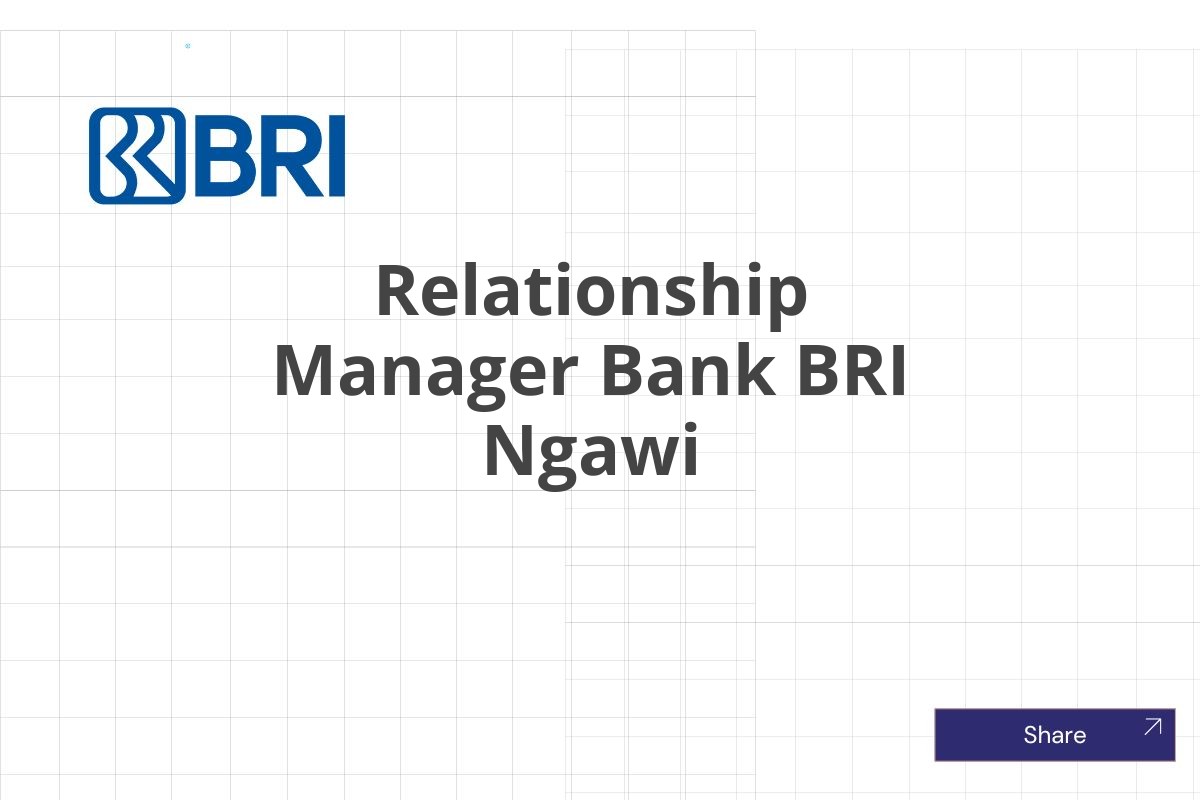 Relationship Manager Bank BRI Ngawi