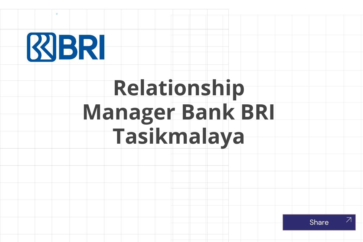 Relationship Manager Bank BRI Tasikmalaya