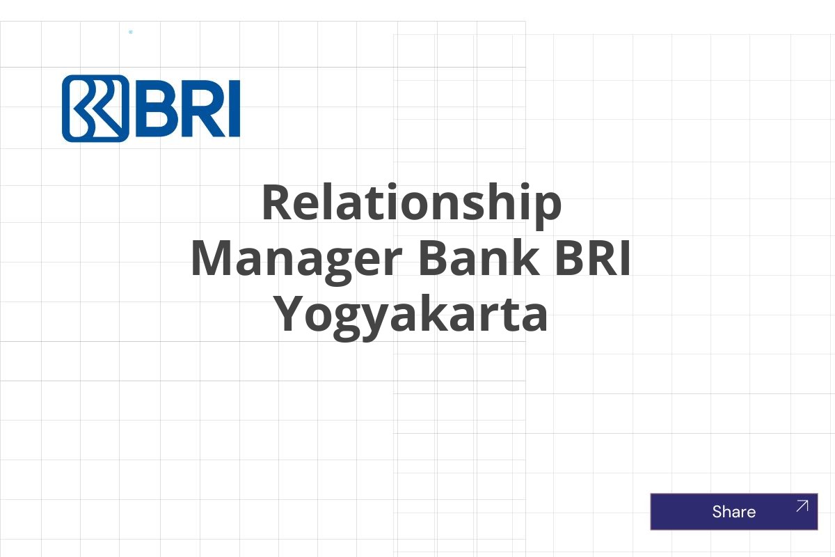 Relationship Manager Bank BRI Yogyakarta