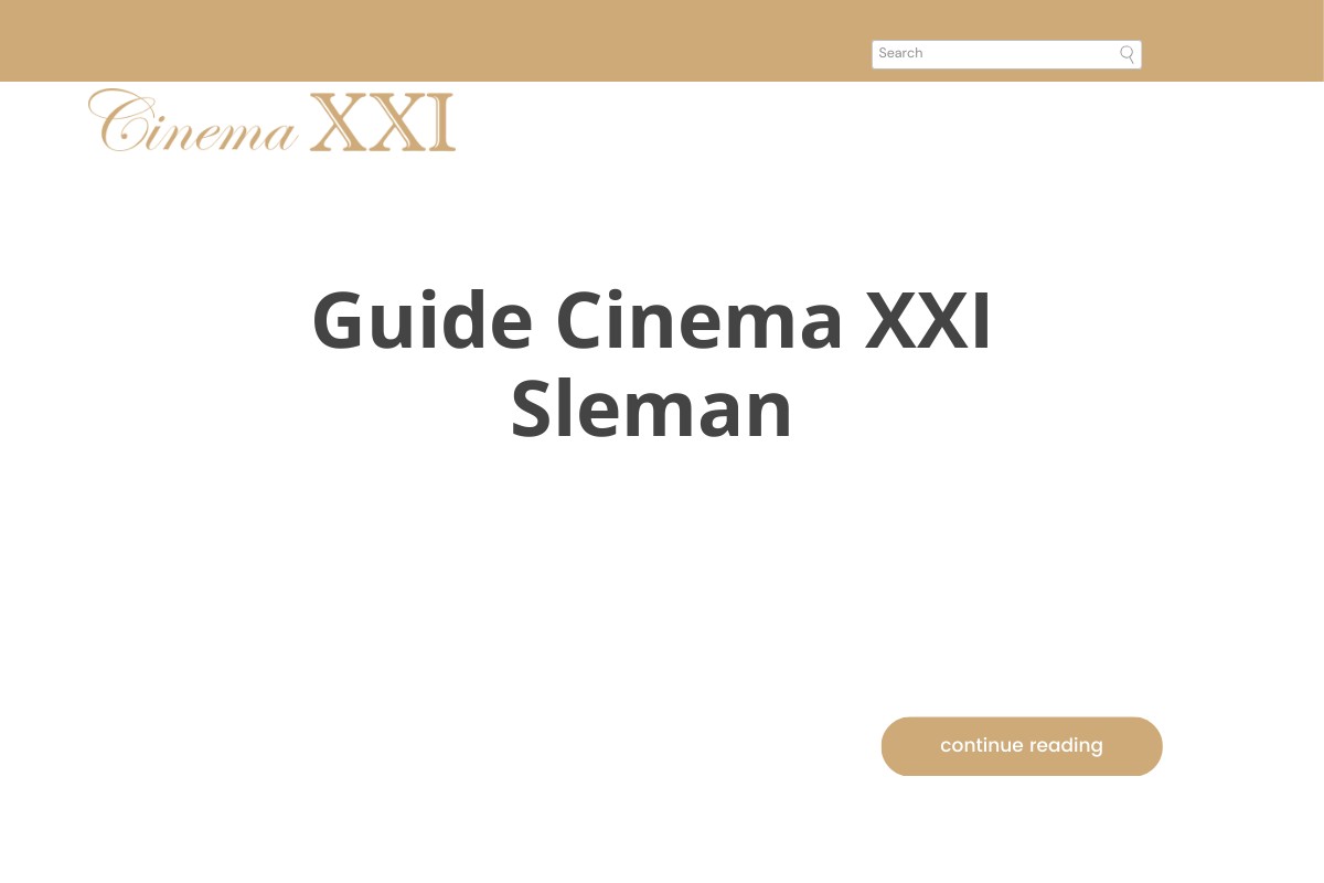 Guide Cinema XXI Sleman