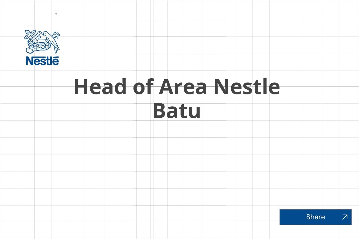 Head of Area Nestle Batu