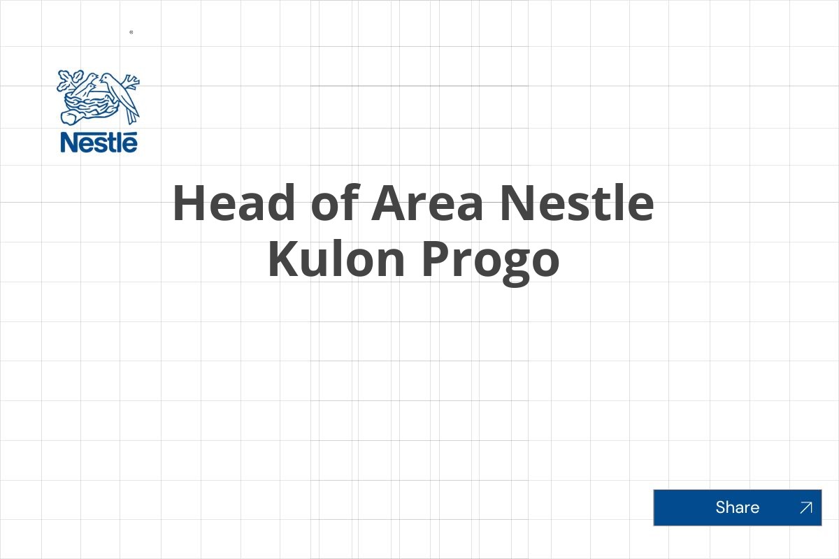 Head of Area Nestle Kulon Progo