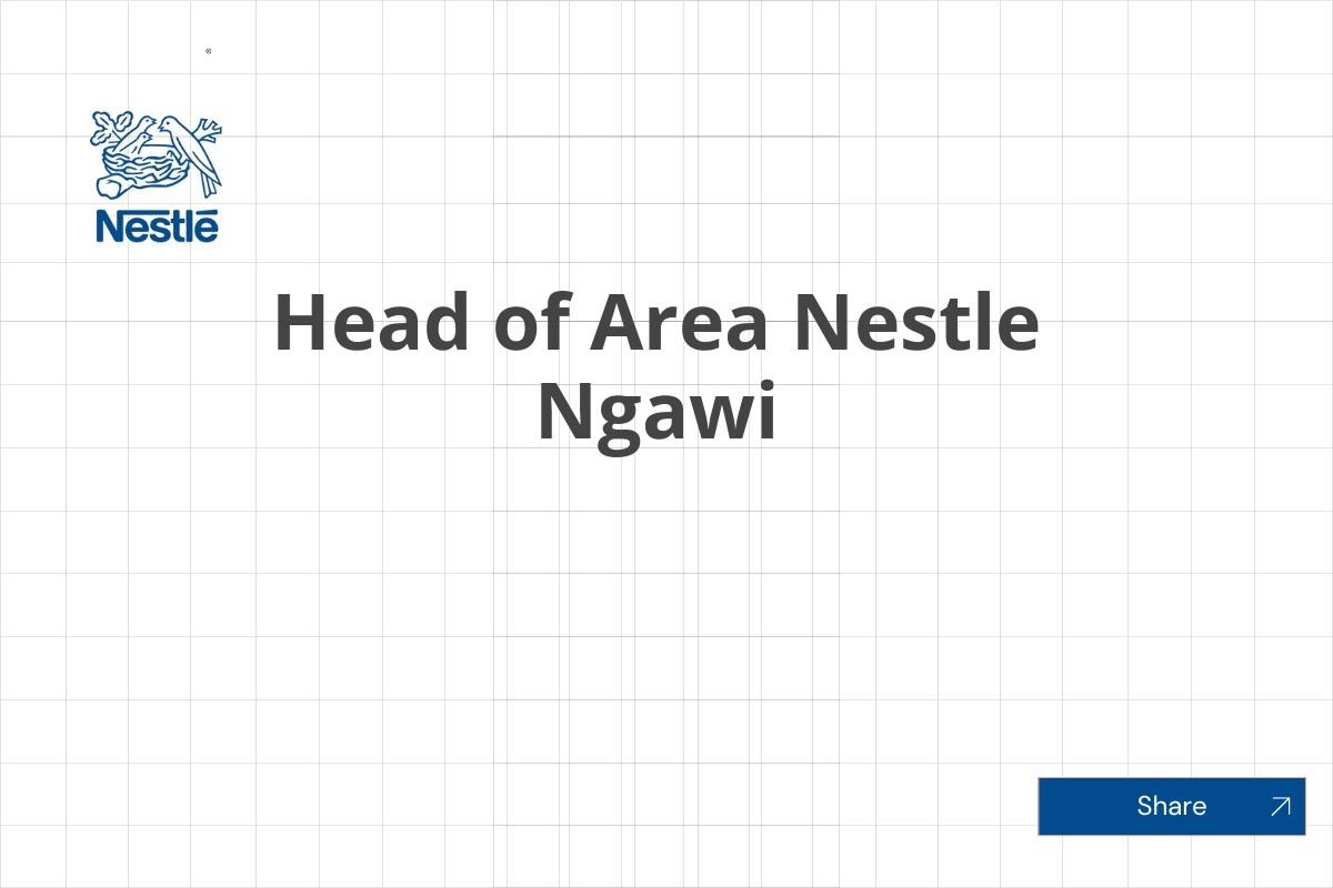 Head of Area Nestle Ngawi