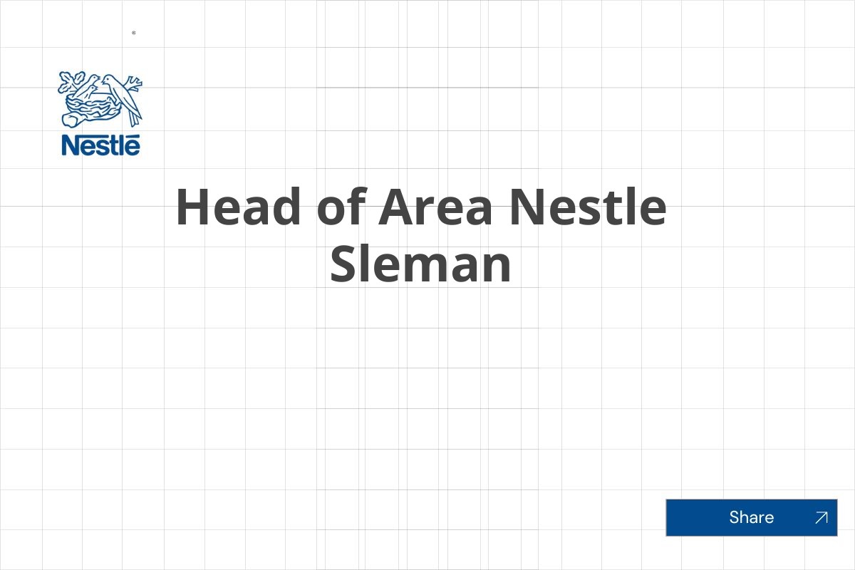 Head of Area Nestle Sleman