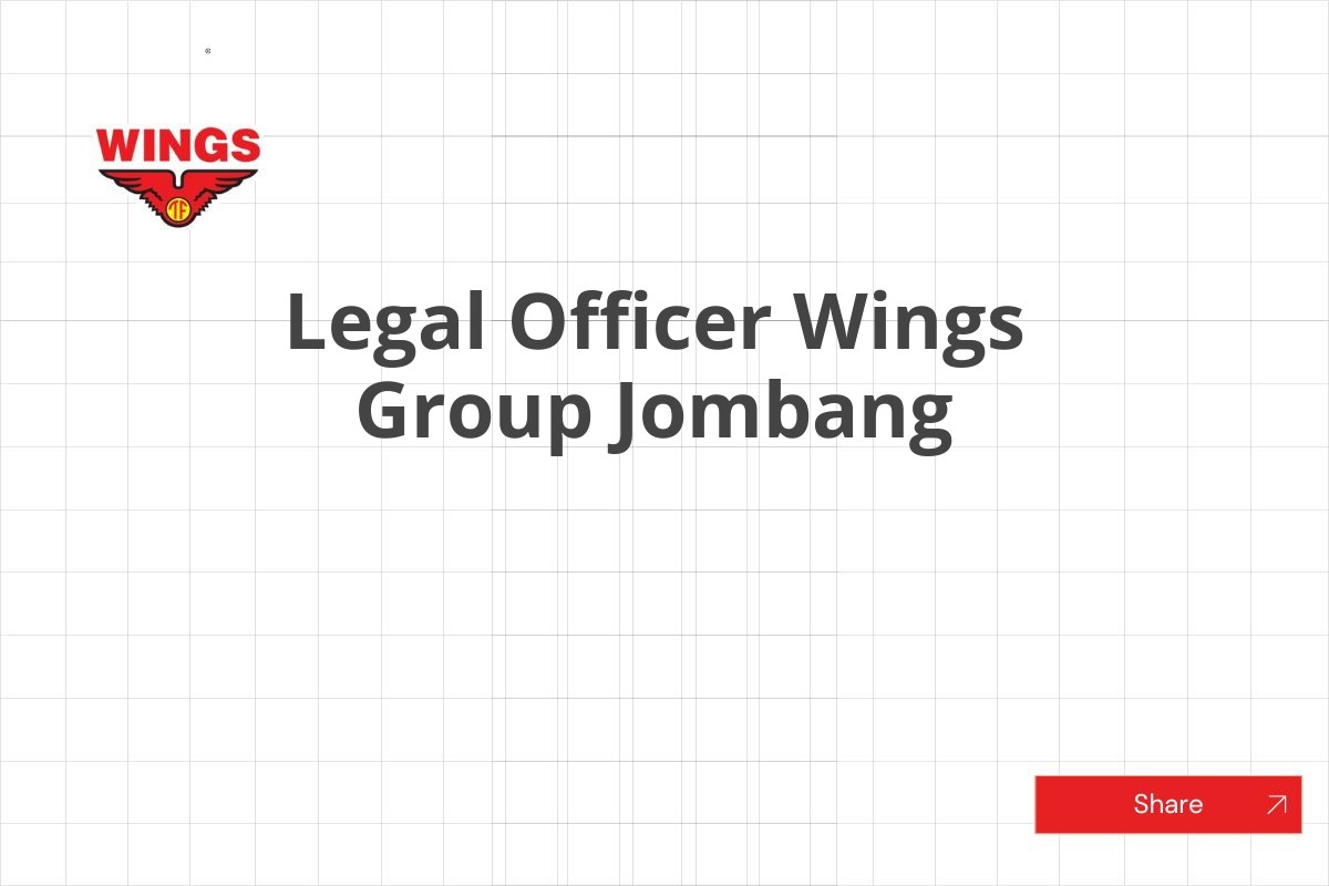Legal Officer Wings Group Jombang