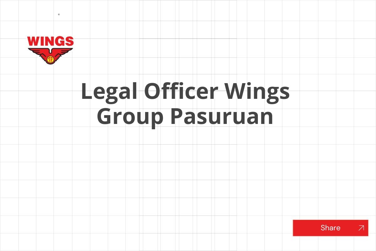 Legal Officer Wings Group Pasuruan