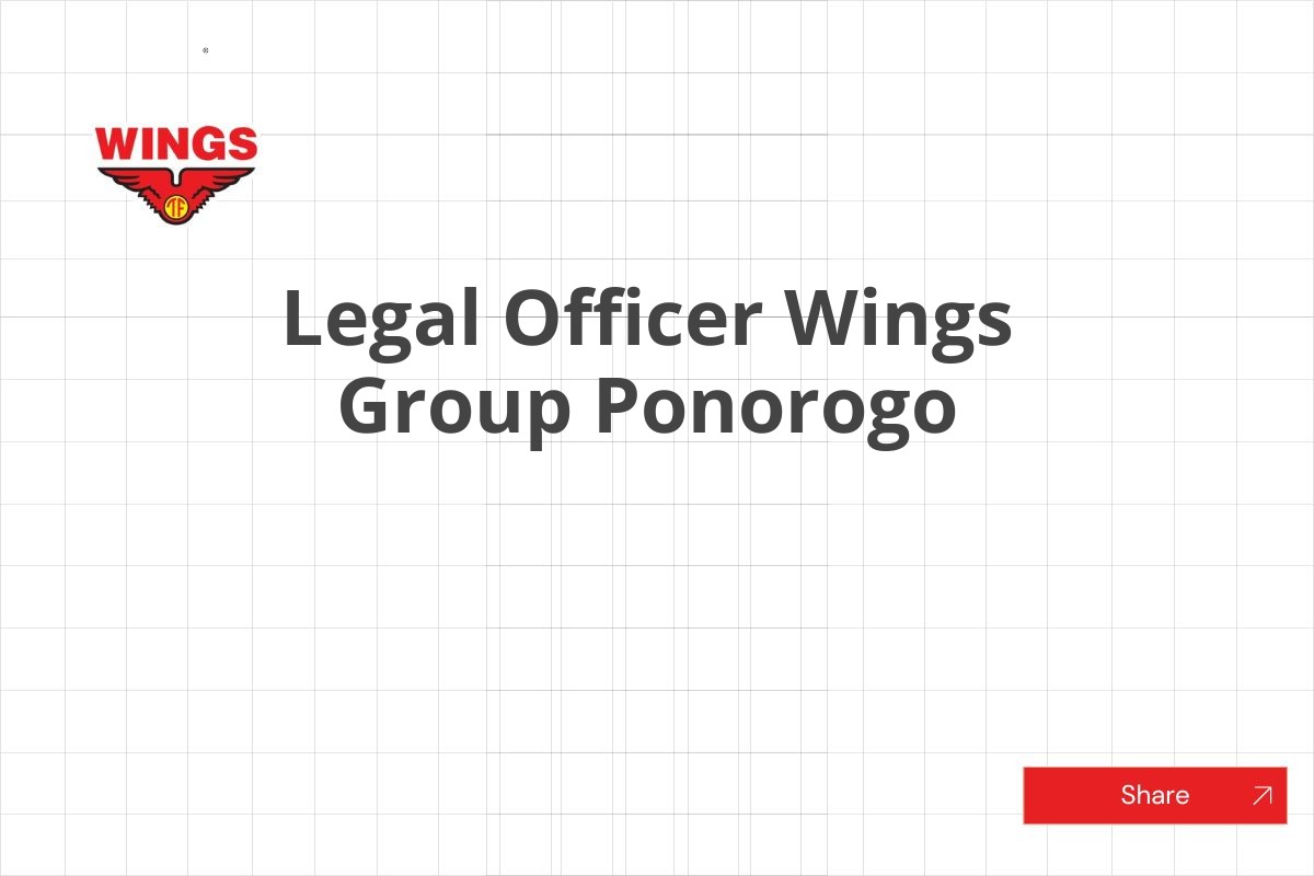 Legal Officer Wings Group Ponorogo