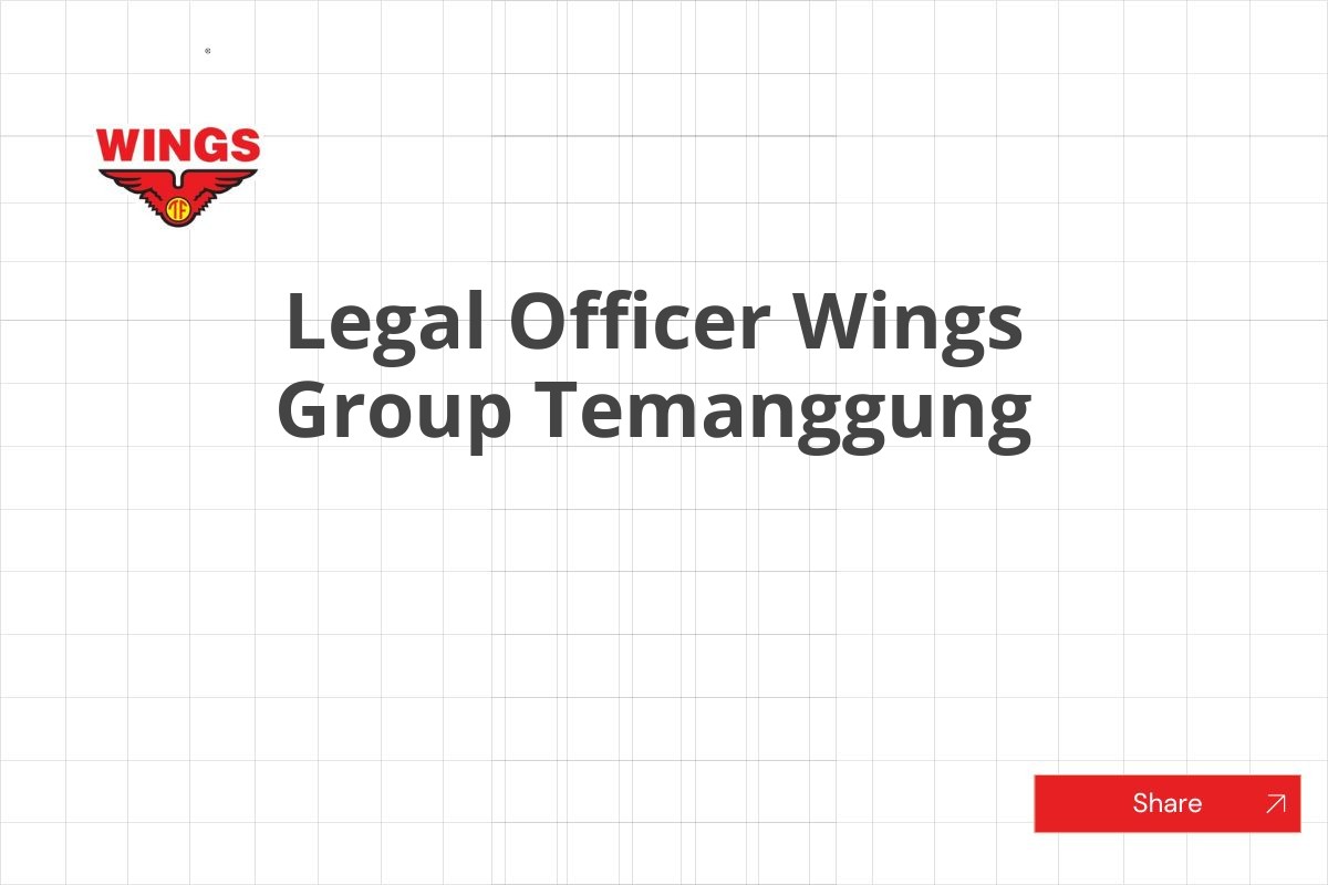 Legal Officer Wings Group Temanggung