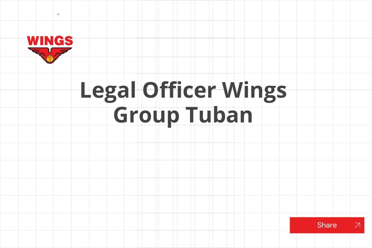 Legal Officer Wings Group Tuban