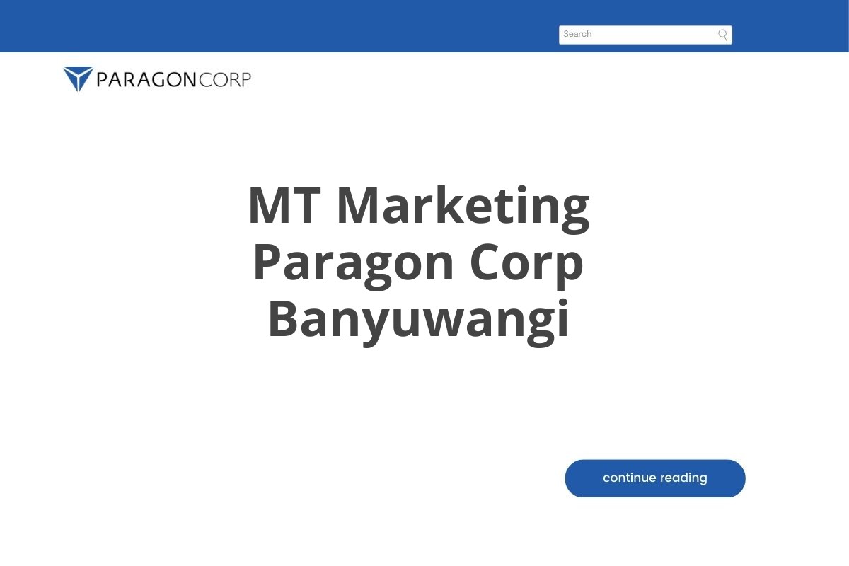 MT Marketing Paragon Corp Banyuwangi