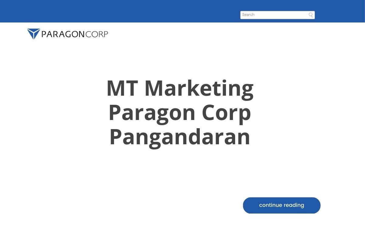 MT Marketing Paragon Corp Pangandaran