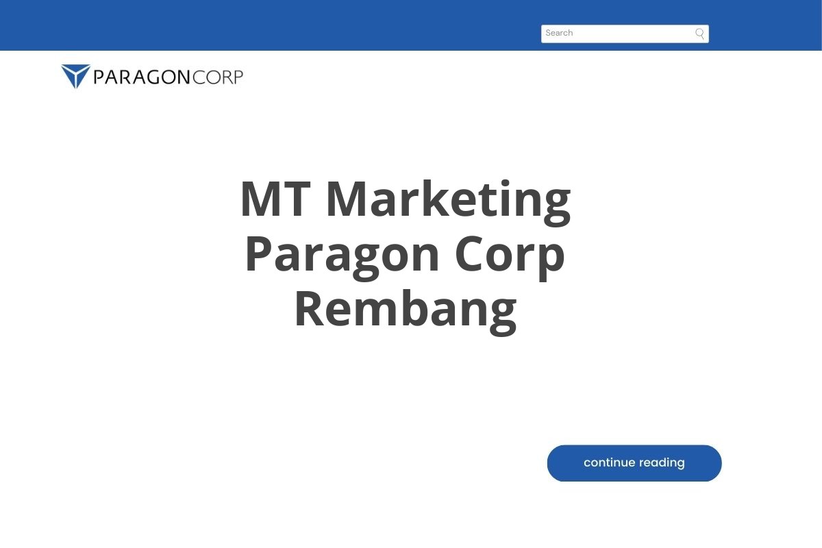 MT Marketing Paragon Corp Rembang
